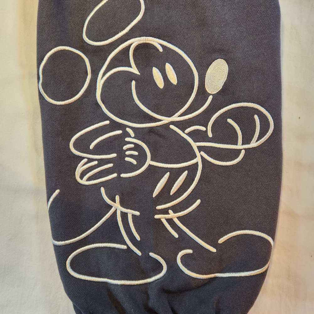 Disney Mickey Mouse Genuine Mousewear Black Streetwear Jogger Pants Size XL - Picture 8 of 9